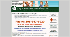 Desktop Screenshot of jandtfirstaid.ca